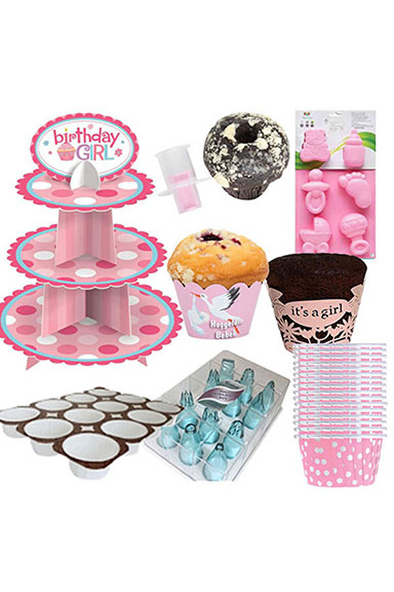 Baby Girl Muffin Süsleme Seti 86 Parça - 1