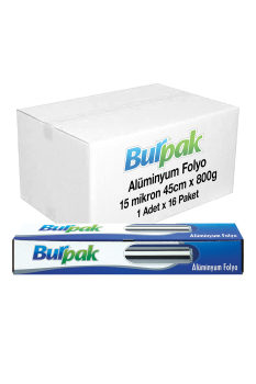 Burpak Alüminyum Folyo 45cm x 800gr 15mic x 16 Paket (Koli) - Burpak