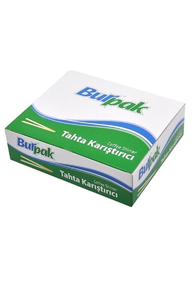 Burpak Bambu Tahta Karıştırıcı 11cm 400lü - 1