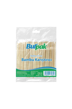 Burpak Bambu Tahta Karıştırıcı 11cm Poşetli 400lü - Burpak