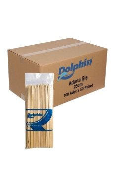 Dolphin Adana Şiş 25cm 100 Adet x 50 Paket - Dolphin