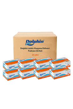 Dolphin Beyaz Lateks Eldiven Pudrasız S 100 Adet x 20 Paket - Koli - 2