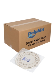 Dolphin Dantel Kağıt 18cm 100 Adet x 24 Paket Koli - Dolphin