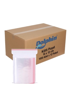 Dolphin Kilitli Poşet 10x12cm 1000 Adet x 12 Paket (Koli) - Dolphin