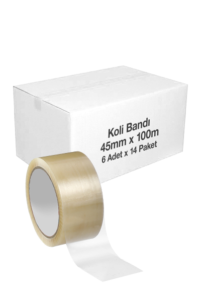 Elba Koli Bandı 4,5cmx100m 6lı x 14 Paket (Koli) - 1