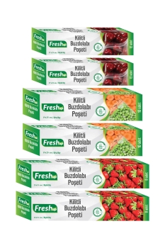 Fresh-Up Kilitli Buzdolabı Poşeti Seti 6 Kutu 60 adet - Fresh-Up