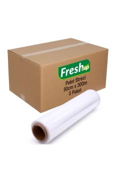 Fresh Up Palet Streci 17mic 50cm x 300 metre 5 Adet Koli - Fresh-Up