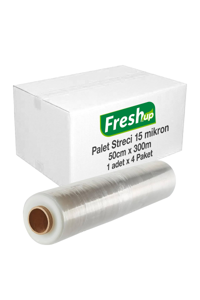 Fresh Up Palet Streci 50 cm x 300 m 15 mic x 4 Adet (Koli) - 1