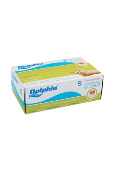 Dolphin Beyaz Lateks Eldiven Pudralı S 100 Adet - 2