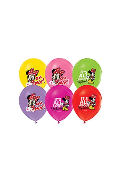 Minnie Baskılı Balon 10lu - 1