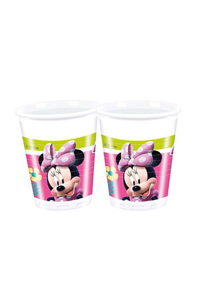 Minnie Mutlu Arkadaşlar Plastik Bardak 200cc-8oz 8li - 1