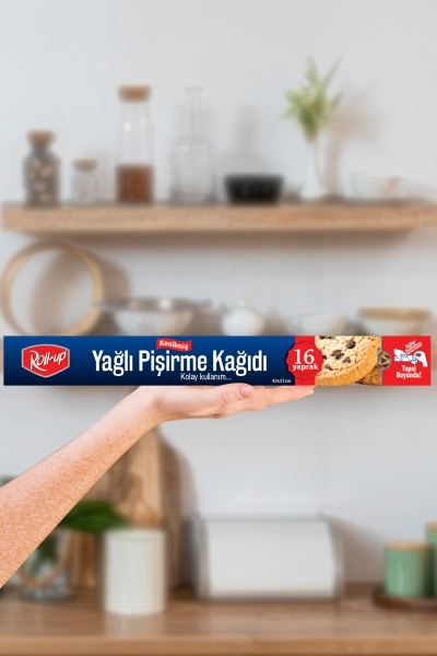 Roll-Up Silikonlu Kesilmiş Pişirme Kağıdı 37cm x 42cm 16 Yaprak - 2