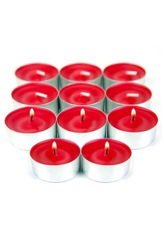 Roll-Up Kırmızı Tealight Mum 8gr 100lü - Roll-Up