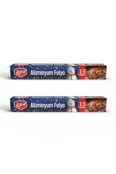 Roll-Up Kış Temalı Alüminyum Folyo 30cm x 15m 10mic 2 Adet - 1