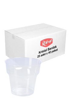 Roll-Up Kristal Su Bardak 180cc 25li x 40 Paket (Koli) - Roll-Up