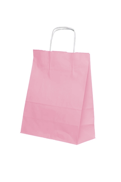 Roll-Up Kraft Çanta Pembe Orta Boy 25x31cm 25li - 2