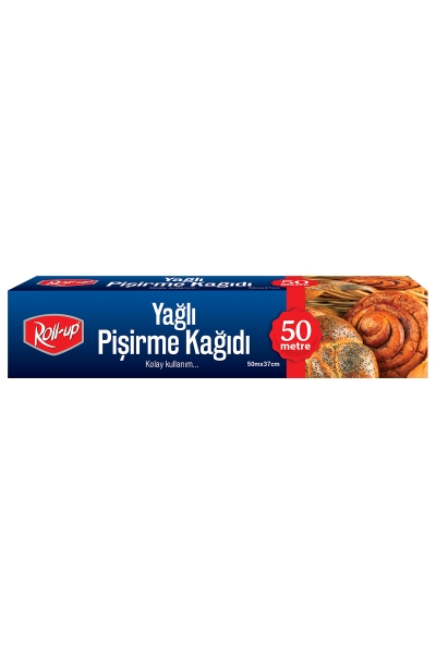 Roll-Up Silikonlu Pişirme Kağıdı 37cm x 50 m 1 Adet - 1