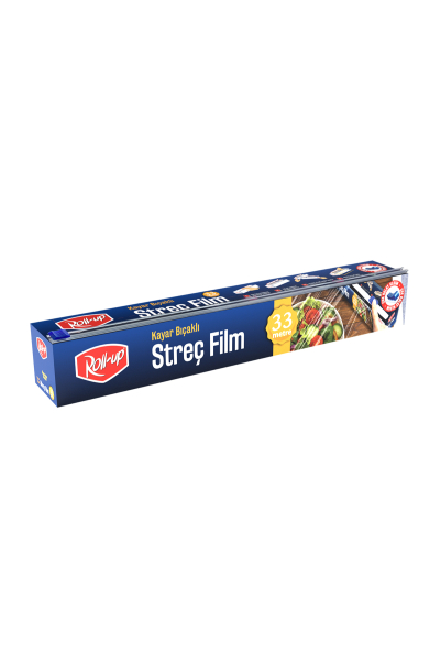 Roll-Up Streç Film 30cm x 33 m 1 Adet (Kayar Bıçaklı) - 1