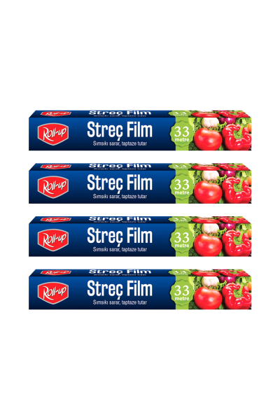 Roll-Up Streç Film Set 30cm x 33 m 4 Adet - 1