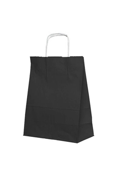 Roll-Up Kraft Çanta Siyah Büyük Boy 31x41cm 25li - 2