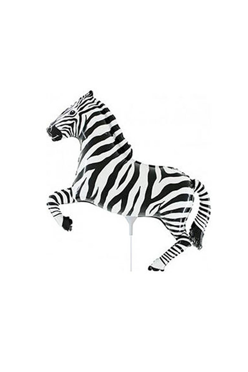 Siyah Zebra Minishape Folyo Balon 35cm 1 Adet - 1