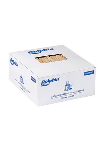 Dolphin Tahta Karıştırıcı 14cm 1000li - 1